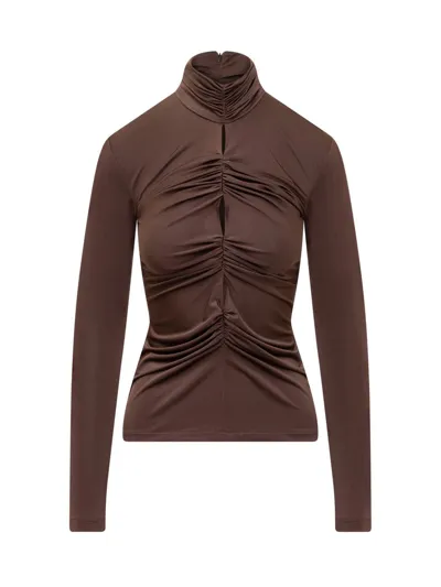 Nineminutes The Bella Top In Brown