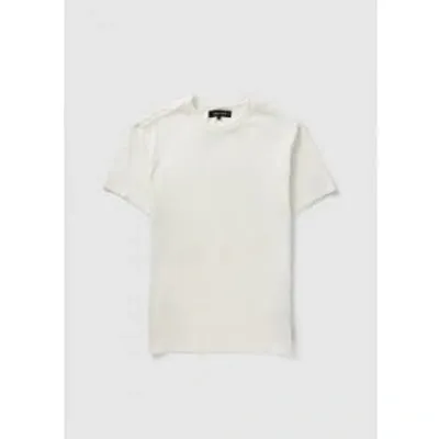 Replay Sartoriale Replay Mens Sartoriale Plain Crew Neck T-shirt In Chalk In White Fabric