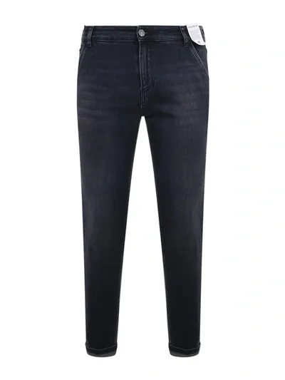 Pt01 Pt Jeans In Denim Nero