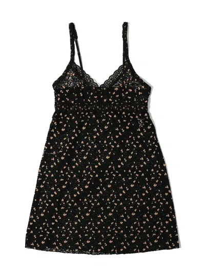 Hanky Panky Cross-dyed Leopard Chemise Black