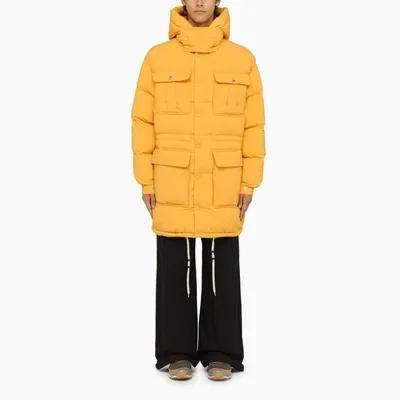 Moncler Genius Pentaflake Long Down Jacket In Yellow