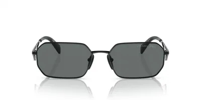 Prada Eyewear Geometric Frame Sunglasses In Black