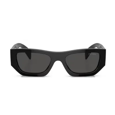 Prada Eyewear Geometric Frame Sunglasses In Black