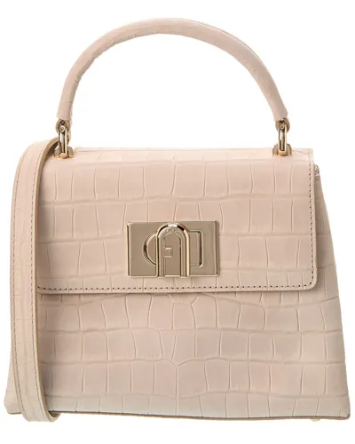 Furla 1927 Foldover Small Tote Bag In Pink