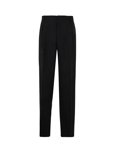 Versace Formal Pants Loose Fit In Black