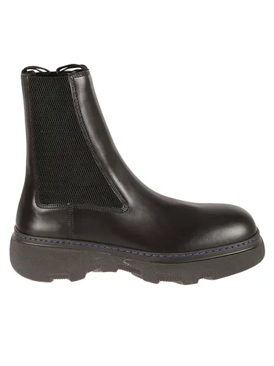 Burberry Creeper Chelsea Boots In Black