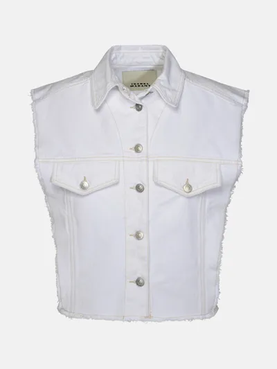 Marant Etoile 'tyra' White Organic Cotton Vest