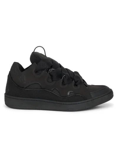 Lanvin Curb Sneakers In Black