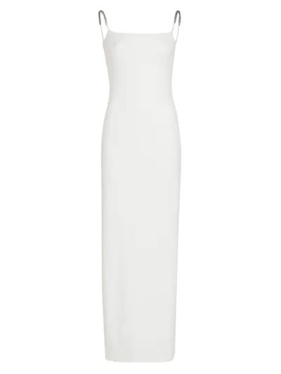 Brandon Maxwell The Jen Off-the-shoulder Maxi Dress In White