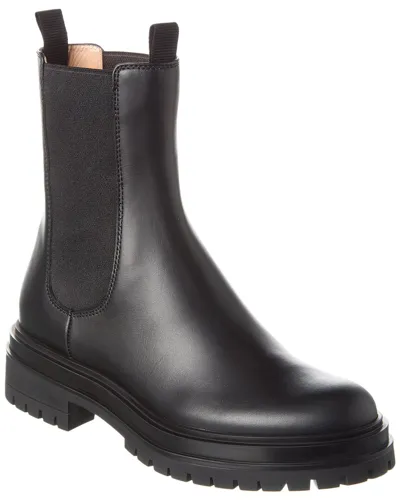 Gianvito Rossi Chester Leather Boot In Black