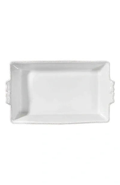 Juliska Berry & Thread Rectangular Baker, 13" In Whitewash