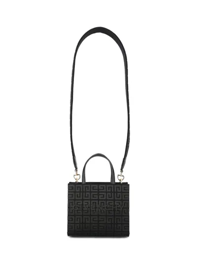 Givenchy G Embroidered Mini Tote Bag In Black