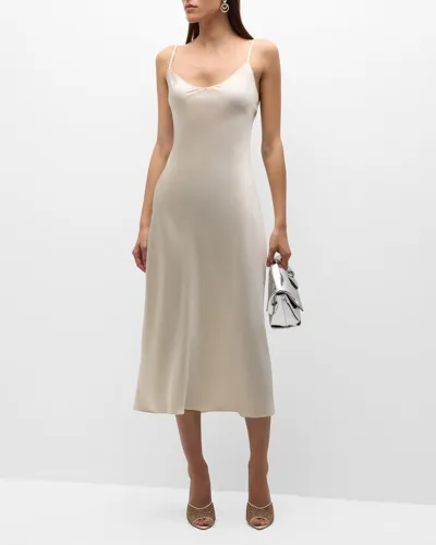 Sablyn Taylor Silk Slip Dress In Gardenia