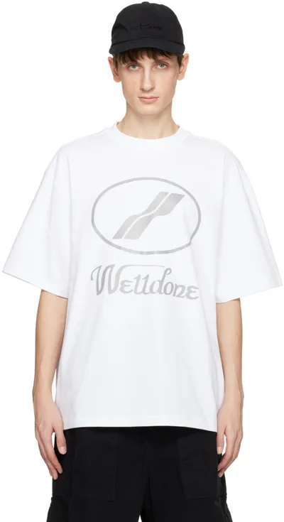 We11 Done White Printed T-shirt