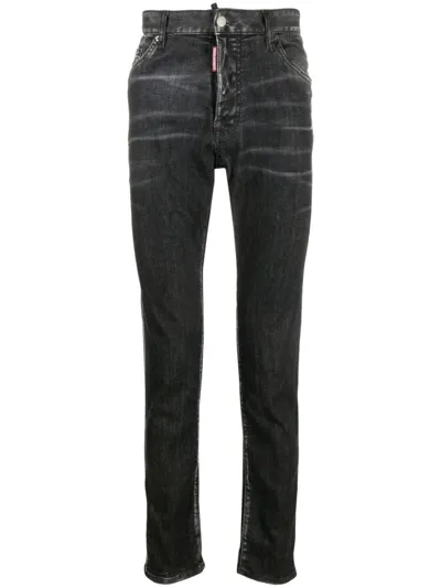 Dsquared2 Distressed Straight In Black