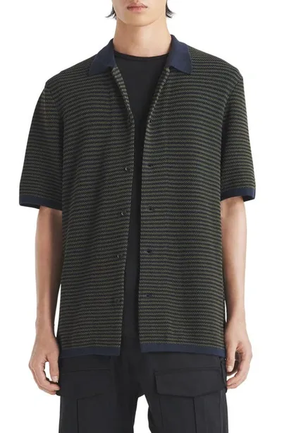 Rag & Bone Men's Felix Striped Button-down Shirt In Navymult