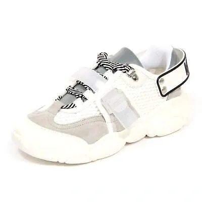 Pre-owned Moschino H9600 Sneaker Donna  Teddy Couture Woman Shoes In Bianco