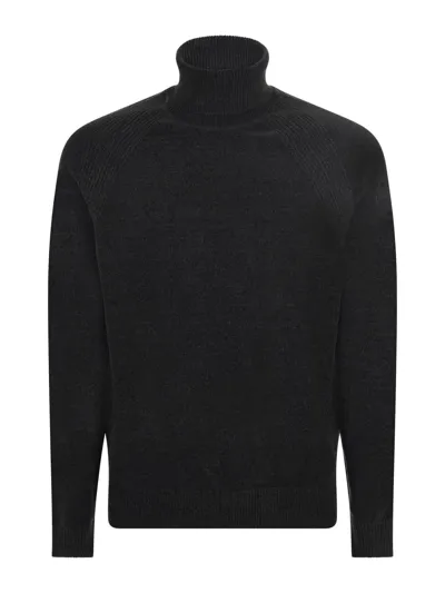 Rrd - Roberto Ricci Design Cotton Turtleneck Sweater In Black