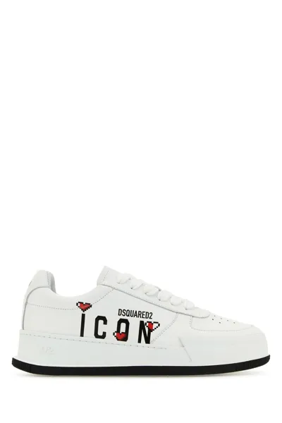 Dsquared2 Icon Pixel Heart White Sneaker