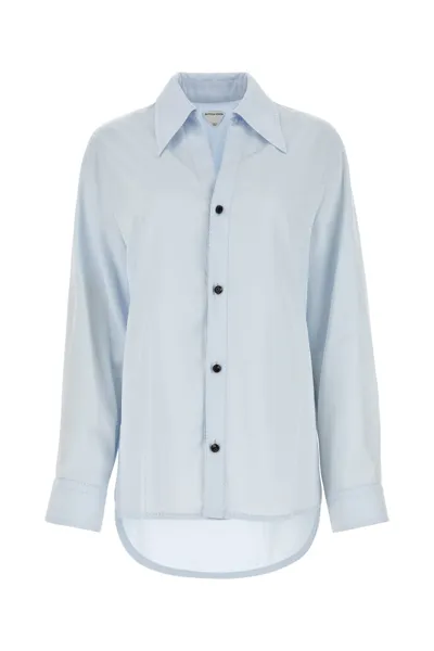 Bottega Veneta Fluid Shirt In Blue