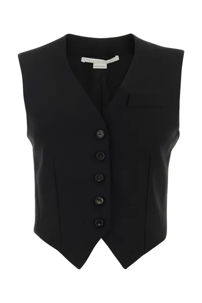 Stella Mccartney Gilet Canvas Vest In Black