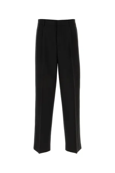 Versace Straight Leg Trousers In Black