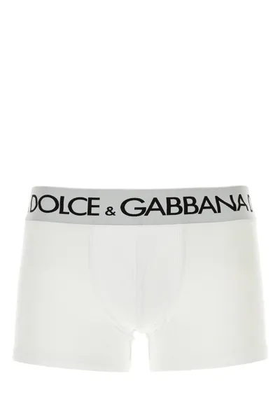 Dolce & Gabbana Cotton Boxers In White