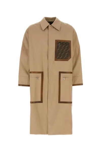 Fendi Trench-46 Nd  Male In Nocearmy