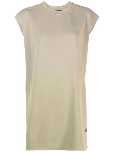 Moncler Genius Green Gradient Jersey Tank Top In Grey