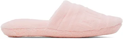 Versace Pink Greca Slippers