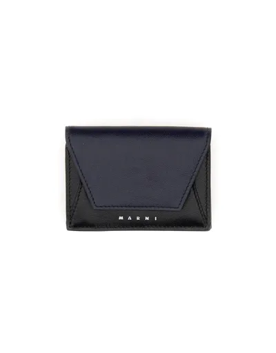 Marni Sacs Homme Tri-fold Wallet In Black