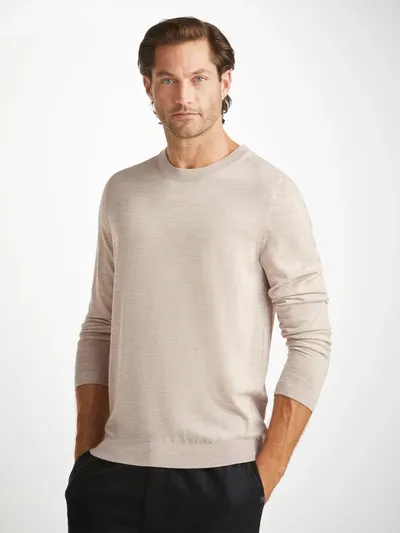 Derek Rose Cashmere Sweater In Beige