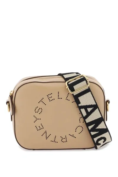 Stella Mccartney Stella Mc Cartney Camera Bag With Perforated Stella Logo In Cream