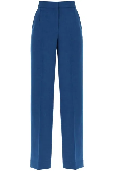 Tory Burch Wide Leg Pants In Blue