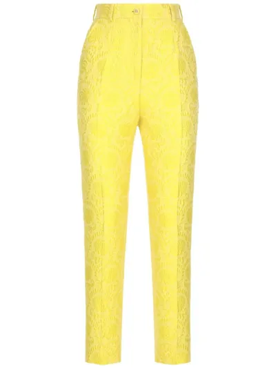 Dolce & Gabbana Pantalone In Yellow