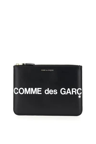 Comme Des Garçons Wallet Cdg Huge Logo Wallet In Black