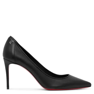 Christian Louboutin Sporty Kate 85 Black Leather Pumps