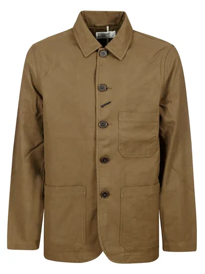 Universal Works Bakers Nebraska Chore Shirt Jacket In Brown