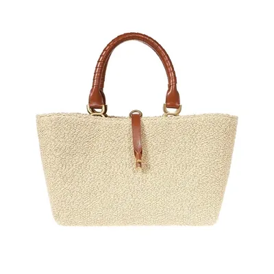 Chloé Marcie Tote Bag In Beige