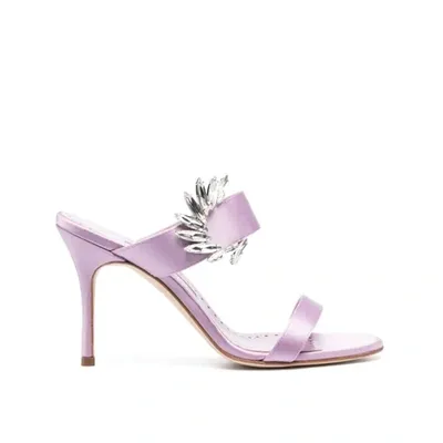 Manolo Blahnik Woman Purple Sandals In Lilac