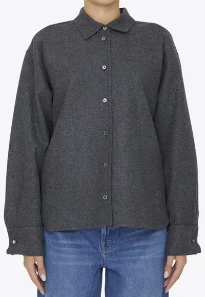 Max Mara Abadan Shirt In Gray