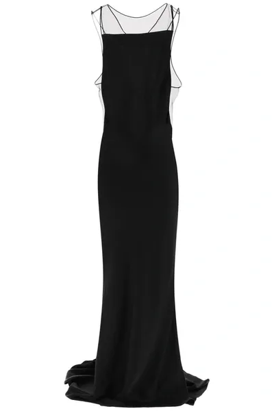 Maison Margiela Long Dress In Black