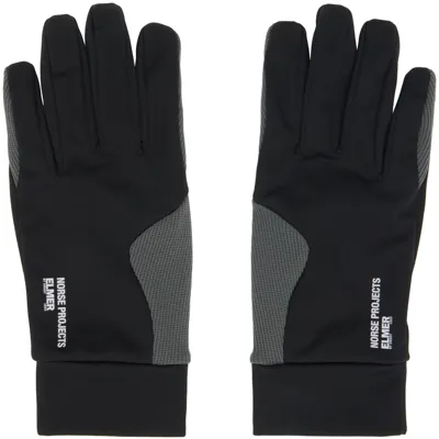 Norse Projects Arktisk Black Elmer Gloves In 9999 Black