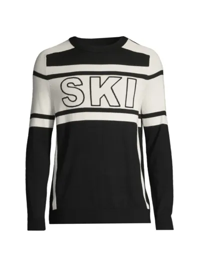 Perfect Moment Merino Wool Ski Sweater In Black