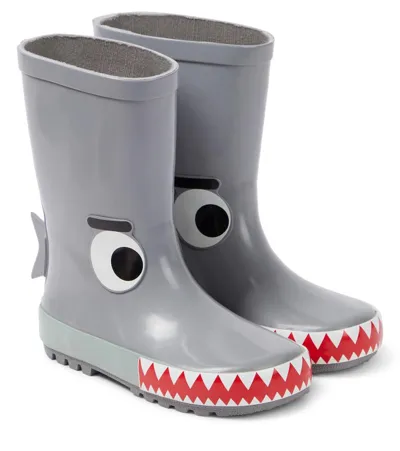 Stella Mccartney Kids' Regenstiefel Aus Gummi In Grey