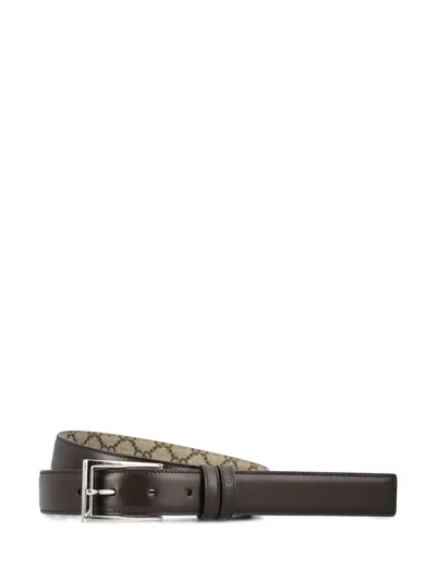 Gucci Belts In Cocoa/beige Ebony