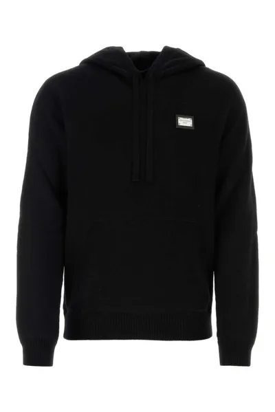 Dolce & Gabbana Black Wool Blend Sweatshirt