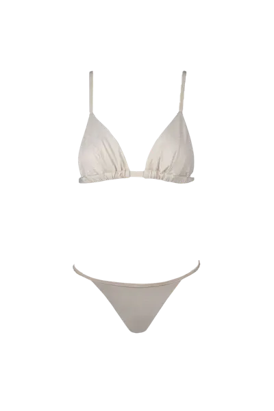 Sara Cristina Sun Bikini In White Gold