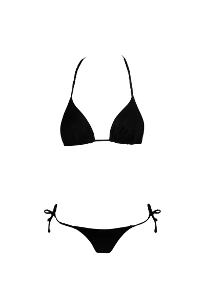 Sara Cristina Triangle Bikini In Black