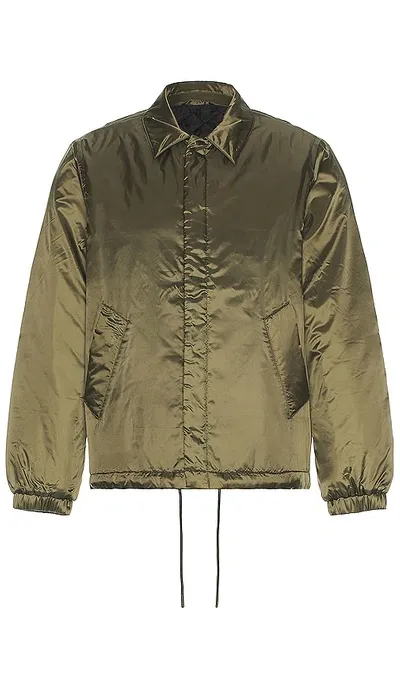 Saturdays Surf Nyc Cooper Quilted Lined Jacket In Army Green